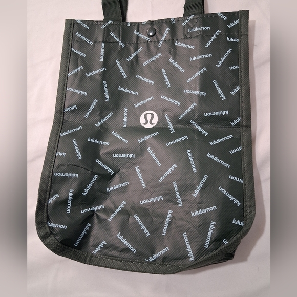 lululemon athletica Green And Ligth Blue Logo Repeated-Print Tote - Picture 2 of 6